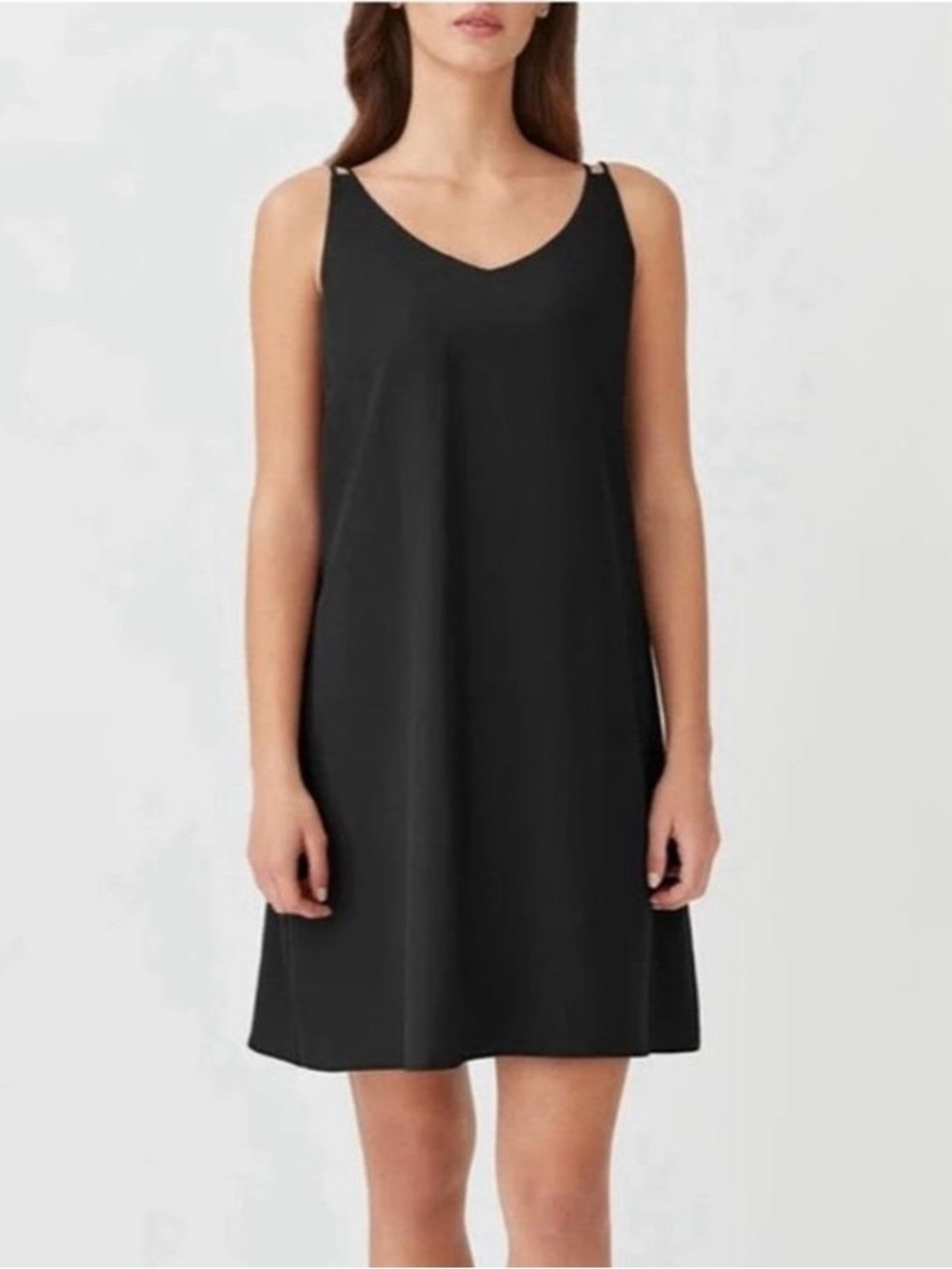 Cuyana Tencel Tie-back Slip Dress, XS